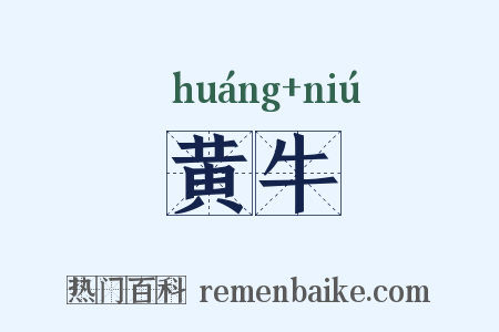 黄牛是什么意思的图片